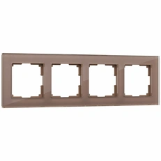 Изображение Рамка на 4 поста Favorit (латте, стекло) W0041142