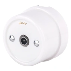 Изображение ТВ розетка (белая) Ретро WL18-02-05